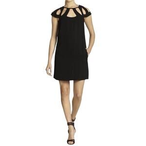 Diane von Furstenberg Black Cut Out Mini Cocktail Dress size 0